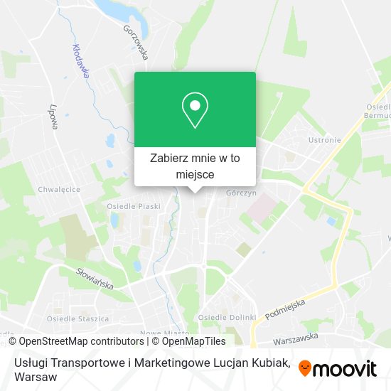 Mapa Usługi Transportowe i Marketingowe Lucjan Kubiak