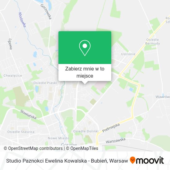 Mapa Studio Paznokci Ewelina Kowalska - Bubień