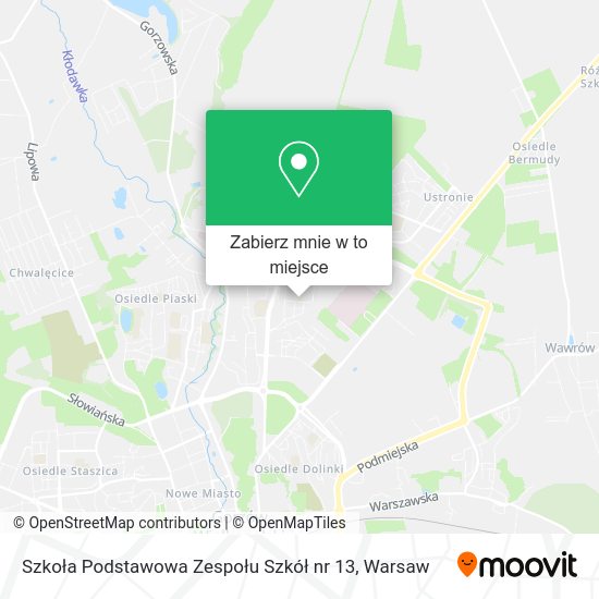 Mapa Szkoła Podstawowa Zespołu Szkół nr 13