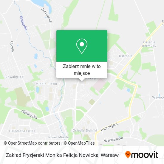 Mapa Zakład Fryzjerski Monika Felicja Nowicka