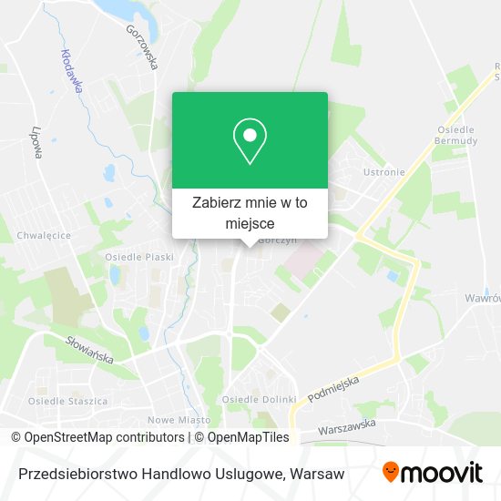 Mapa Przedsiebiorstwo Handlowo Uslugowe