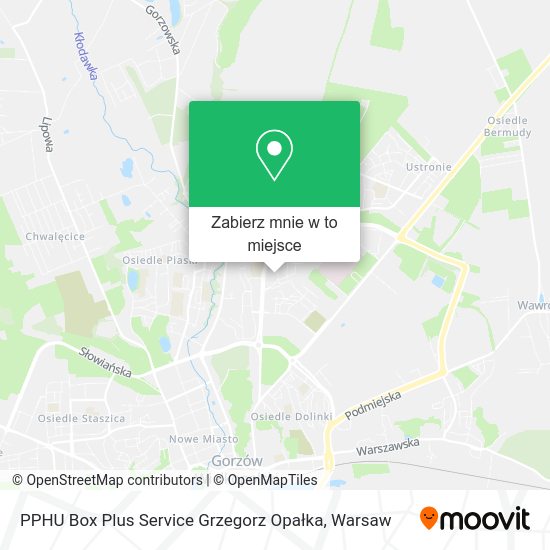 Mapa PPHU Box Plus Service Grzegorz Opałka