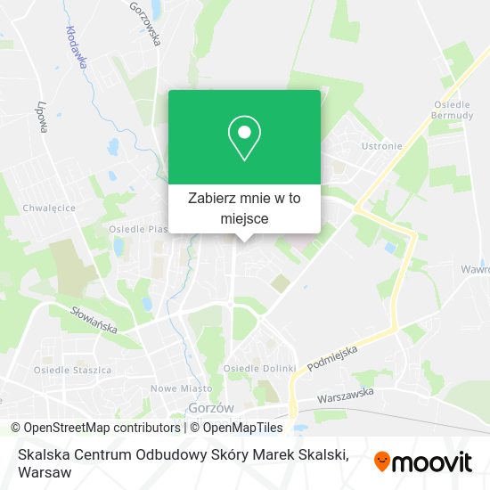 Mapa Skalska Centrum Odbudowy Skóry Marek Skalski