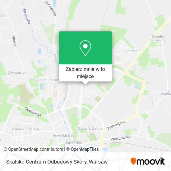 Mapa Skalska Centrum Odbudowy Skóry