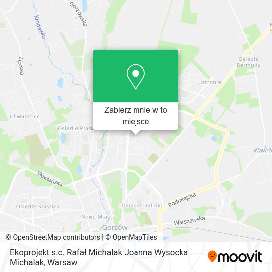 Mapa Ekoprojekt s.c. Rafał Michalak Joanna Wysocka Michalak