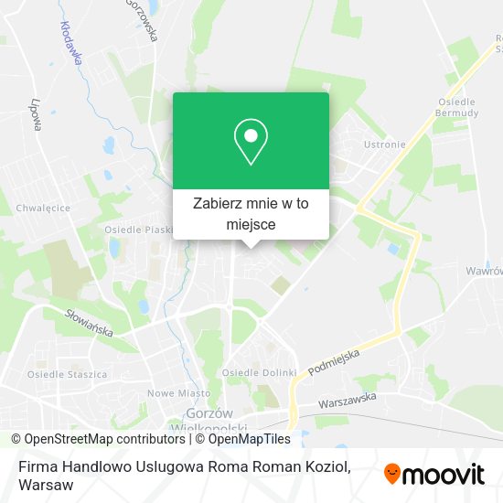 Mapa Firma Handlowo Uslugowa Roma Roman Koziol