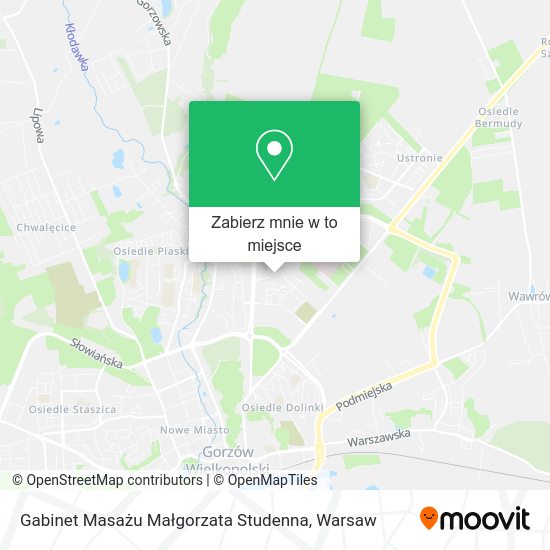 Mapa Gabinet Masażu Małgorzata Studenna