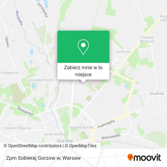 Mapa Zpm Sobieraj Gorzow w