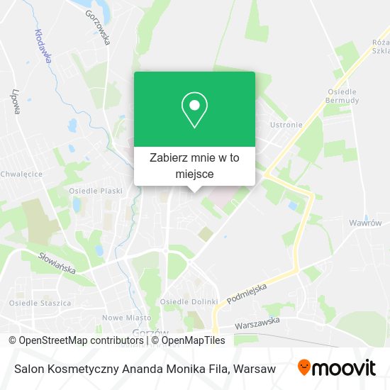 Mapa Salon Kosmetyczny Ananda Monika Fila