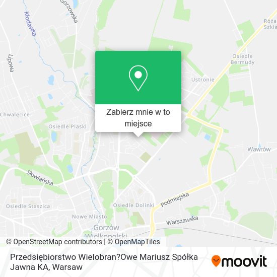 Mapa Przedsiębiorstwo Wielobran?Owe Mariusz Spółka Jawna KA