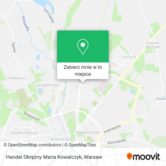 Mapa Handel Okrężny Maria Kowalczyk