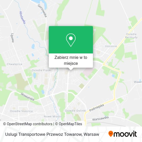 Mapa Uslugi Transportowe Przewoz Towarow