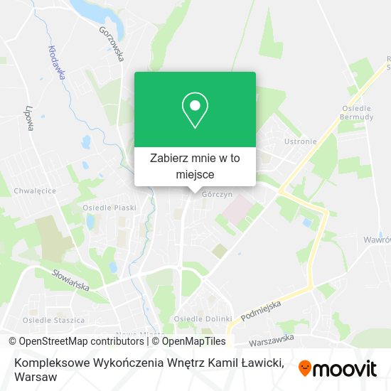 Mapa Kompleksowe Wykończenia Wnętrz Kamil Ławicki