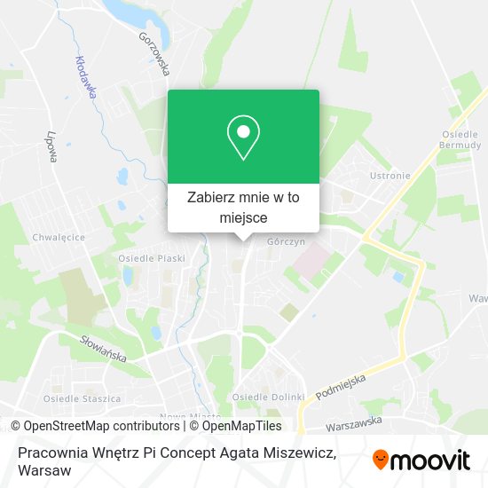 Mapa Pracownia Wnętrz Pi Concept Agata Miszewicz