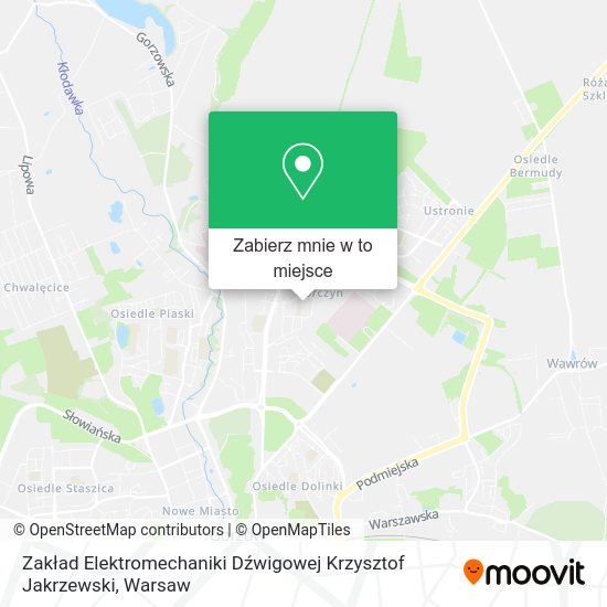 Mapa Zakład Elektromechaniki Dźwigowej Krzysztof Jakrzewski