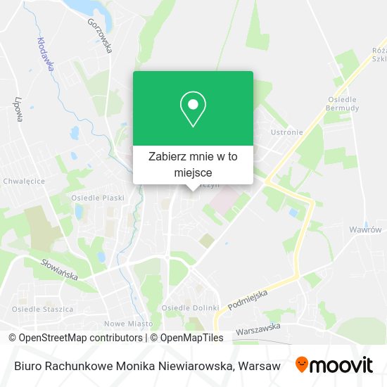 Mapa Biuro Rachunkowe Monika Niewiarowska