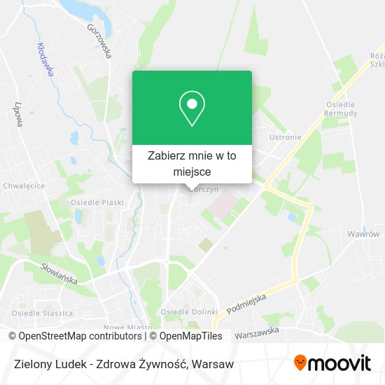 Mapa Zielony Ludek - Zdrowa Żywność