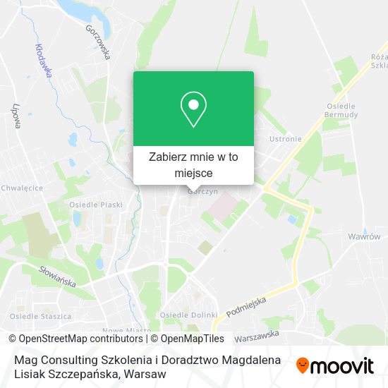 Mapa Mag Consulting Szkolenia i Doradztwo Magdalena Lisiak Szczepańska