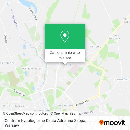 Mapa Centrum Kynologiczne Kasta Adrianna Szopa