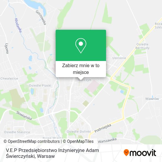 Mapa V.E.P Przedsiębiorstwo Inżynieryjne Adam Świerczyński