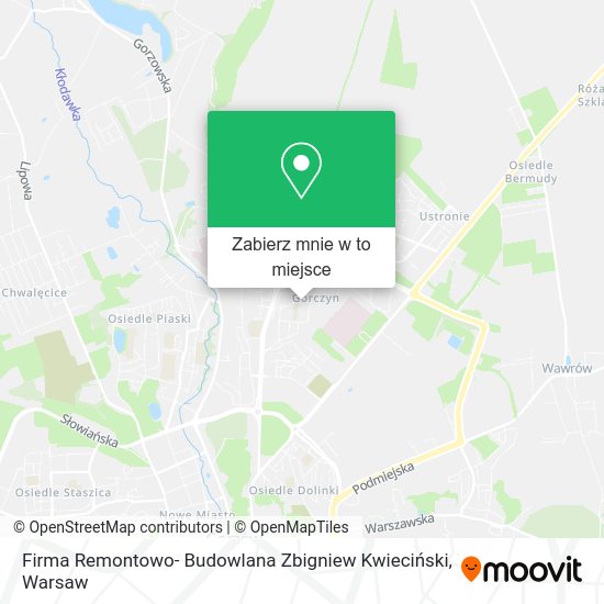 Mapa Firma Remontowo- Budowlana Zbigniew Kwieciński