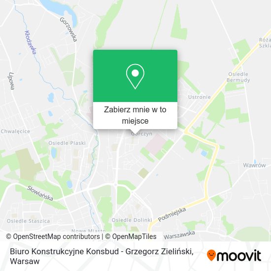 Mapa Biuro Konstrukcyjne Konsbud - Grzegorz Zieliński