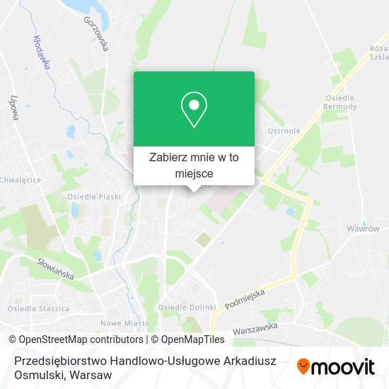 Mapa Przedsiębiorstwo Handlowo-Usługowe Arkadiusz Osmulski