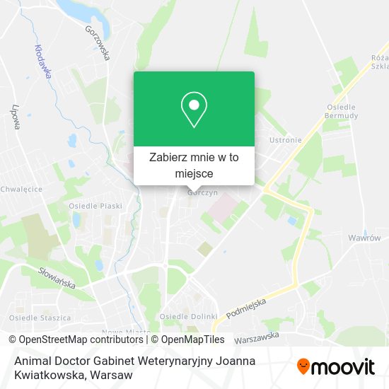 Mapa Animal Doctor Gabinet Weterynaryjny Joanna Kwiatkowska