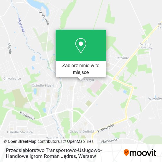 Mapa Przedsiębiorstwo Transportowo-Usługowo-Handlowe Igrom Roman Jędras