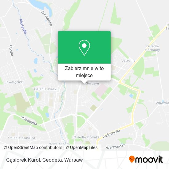 Mapa Gąsiorek Karol, Geodeta