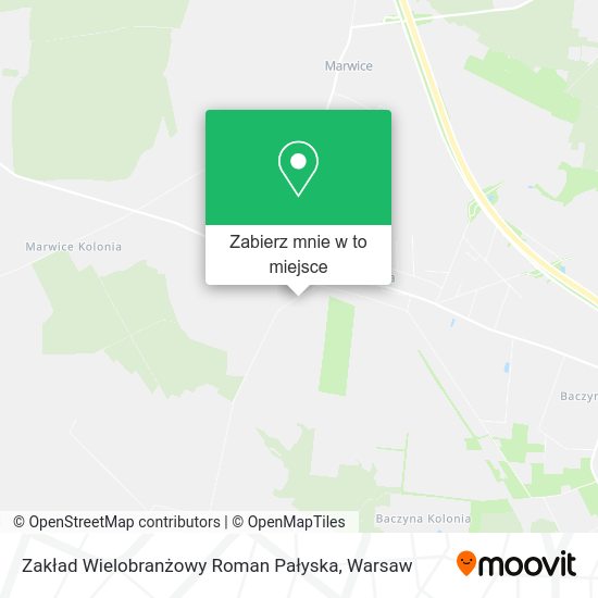 Mapa Zakład Wielobranżowy Roman Pałyska