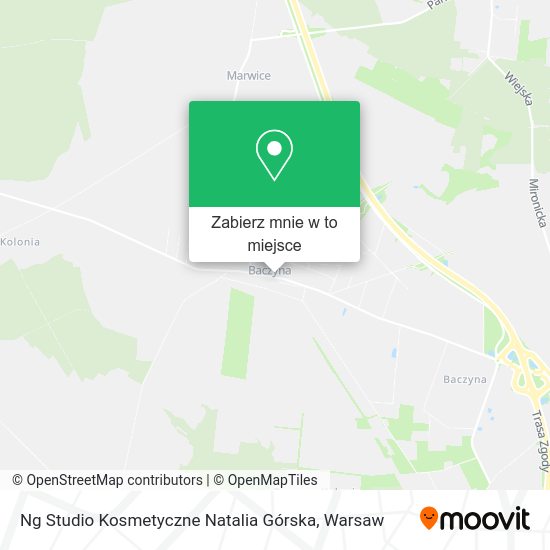 Mapa Ng Studio Kosmetyczne Natalia Górska