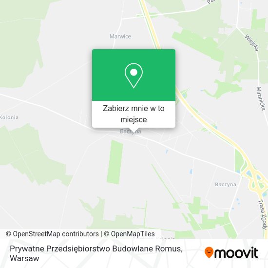 Mapa Prywatne Przedsiębiorstwo Budowlane Romus