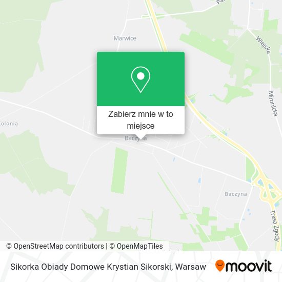 Mapa Sikorka Obiady Domowe Krystian Sikorski