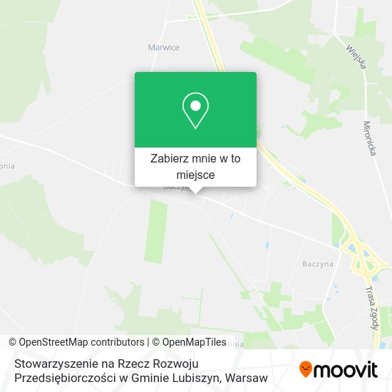 Mapa Stowarzyszenie na Rzecz Rozwoju Przedsiębiorczości w Gminie Lubiszyn