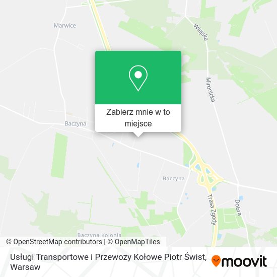 Mapa Usługi Transportowe i Przewozy Kołowe Piotr Świst