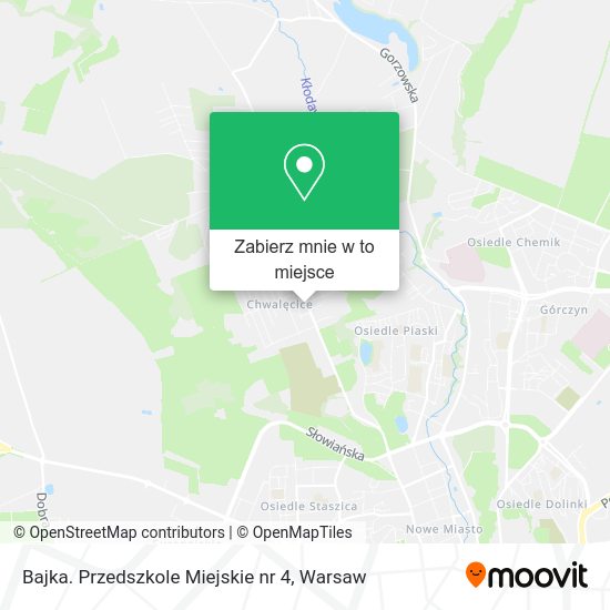 Mapa Bajka. Przedszkole Miejskie nr 4