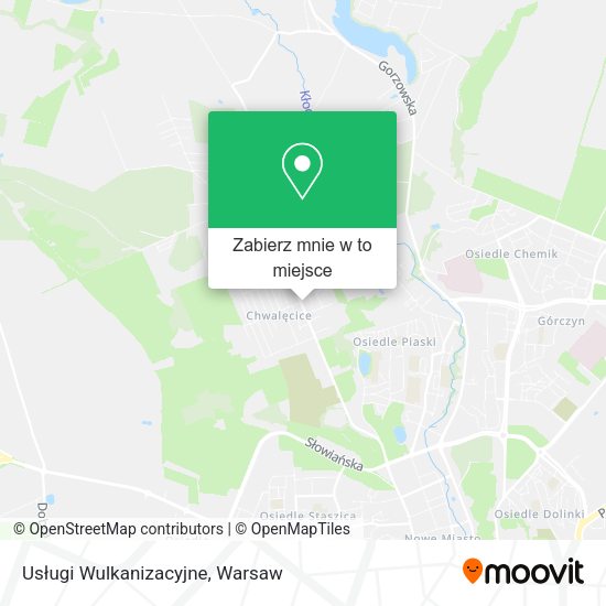 Mapa Usługi Wulkanizacyjne