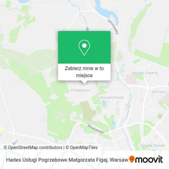 Mapa Hades Usługi Pogrzebowe Małgorzata Figaj