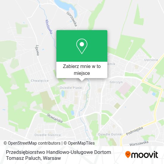 Mapa Przedsiębiorstwo Handlowo-Usługowe Dortom Tomasz Paluch