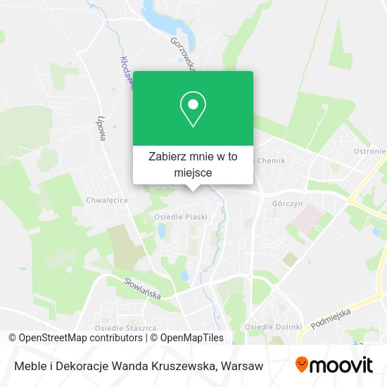 Mapa Meble i Dekoracje Wanda Kruszewska