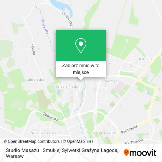 Mapa Studio Masażu i Smukłej Sylwetki Grażyna Łagoda