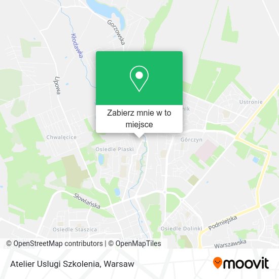 Mapa Atelier Uslugi Szkolenia