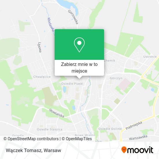 Mapa Wączek Tomasz