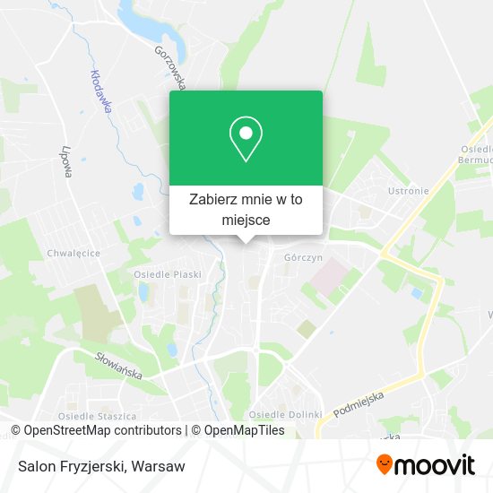 Mapa Salon Fryzjerski