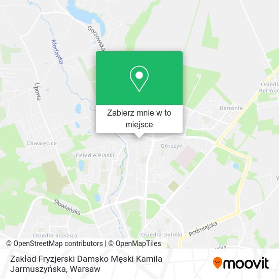 Mapa Zakład Fryzjerski Damsko Męski Kamila Jarmuszyńska