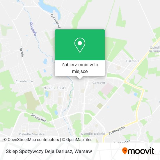 Mapa Sklep Spożywczy Deja Dariusz