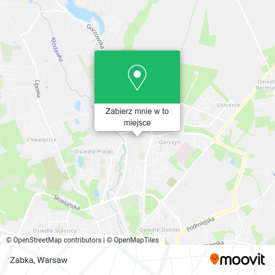 Mapa Zabka