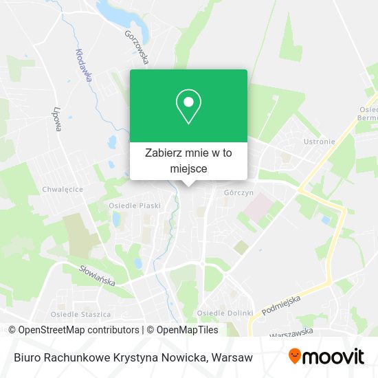 Mapa Biuro Rachunkowe Krystyna Nowicka