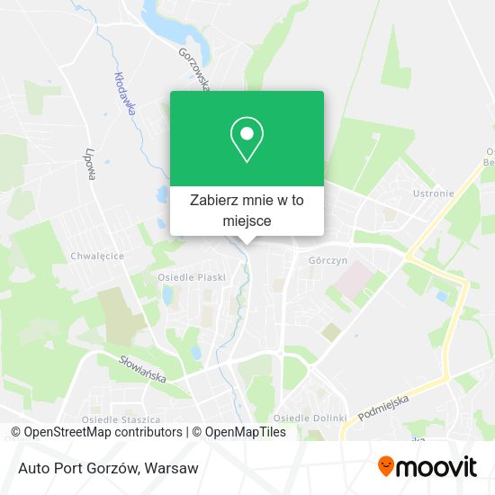 Mapa Auto Port Gorzów